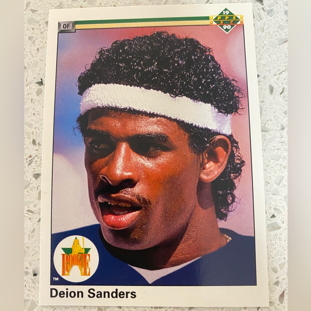 1990 upper deck Deion sanders card